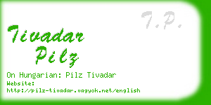 tivadar pilz business card